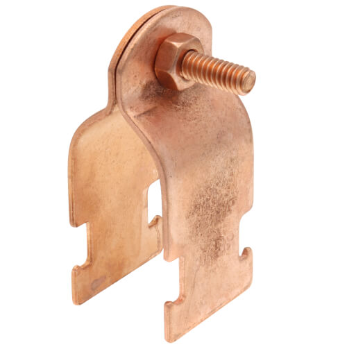 Main product image of 1-1/4" Copper Epoxy Coated Multi-Strut Pipe Clamp