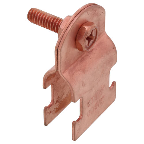 1/2" Copper Plated Multi-Strut Pipe Clamp