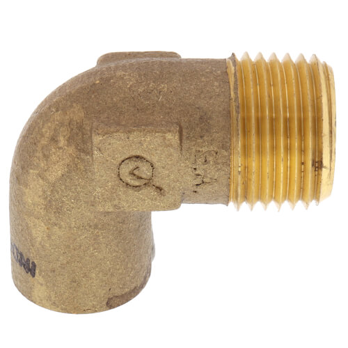 Main product image of 1/2" C x M Cast Brass 90-Degree Elbow (Lead Free)