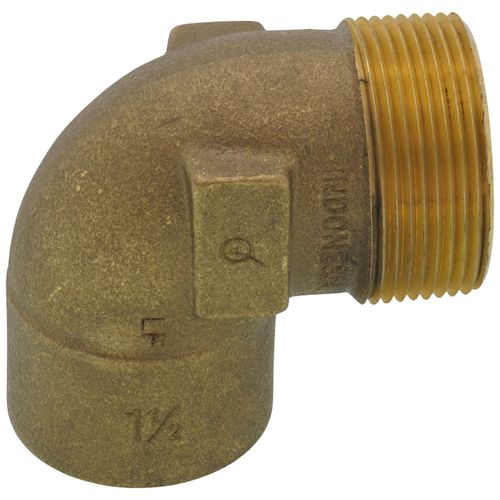 Main product image of 1-1/2" C x M Cast Brass 90-Degree Elbow (Lead Free)