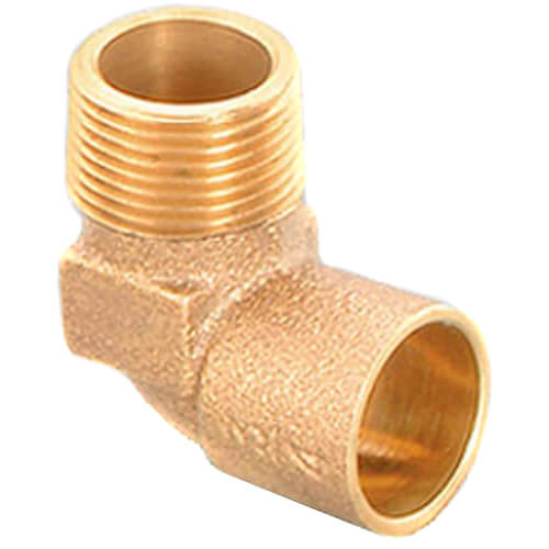 Main product image of 1-1/4" C x M Cast Brass 90-Degree Elbow (Lead Free)