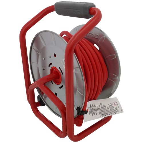 Main product image of 4 Outlet Cable Management Retractable Extension Cord Reel, 12 AWG SJTW Cable (50 Ft. Cord)