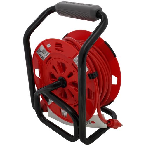 Main product image of 4 Outlet Cable Management Retractable Extension Cord Reel, 14 AWG SJTW Cable (50 Ft. Cord)
