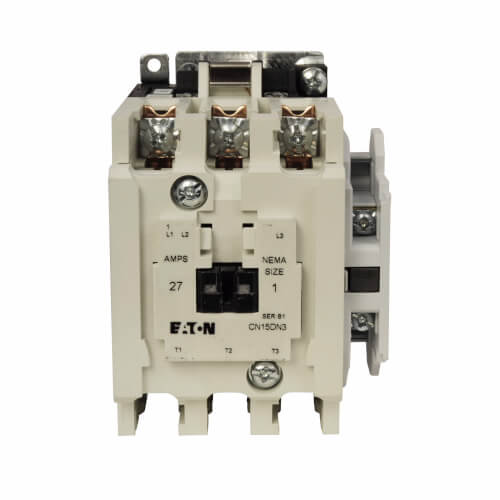 Main product image of 3-Pole NEMA Non-Reversing Motor Control Contactor, Full Voltage, Size 1 (120/110V, 27 Amp)