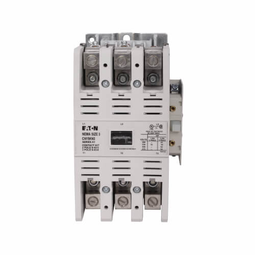 Main product image of 3-Pole NEMA Non-Reversing Motor Control Contactor, Full Voltage, Size 3 (120/110V, 90 Amp)