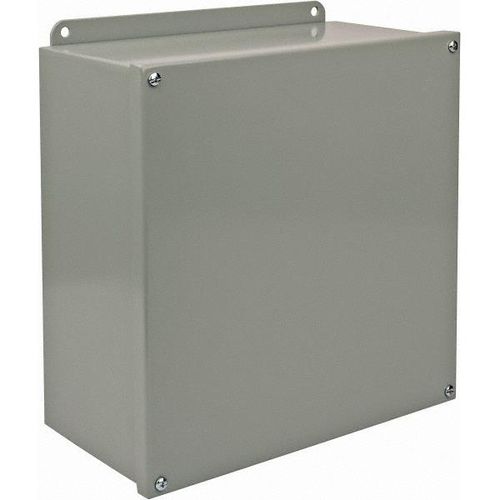 Main product image of 12" Wide, 12" High, 6" Deep, Screw Cover, Steel Electrical Enclosure, Nema 12 & 13