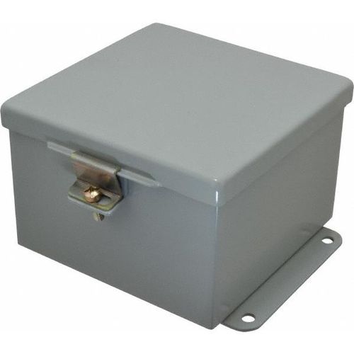 Main product image of 6" Wide, 6" High, 4" Deep, Steel Electrical Enclosure, Nema 12 & 13