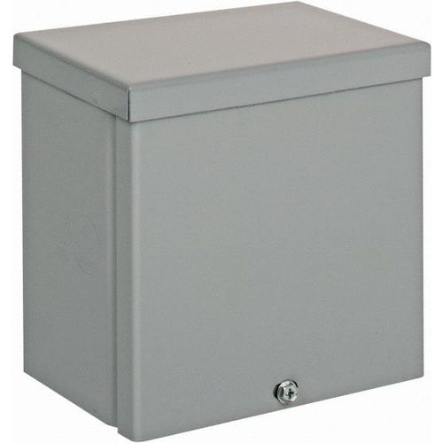 Main product image of 6" Wide, 6" High, 4" Deep, Steel Junction Box Enclosure, Nema 3R