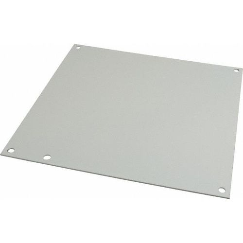 Main product image of 8-7/8" OAW X 8-7/8" OAH Powder Coat Finish Electrical Enclosure Nonperforated Panel