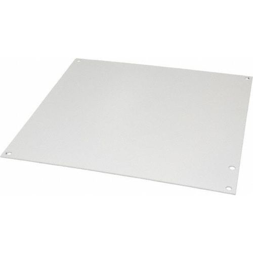 Main product image of 10-7/8" OAW X 10-7/8" OAH Powder Coat Finish Electrical Enclosure, Nonperforated Panel