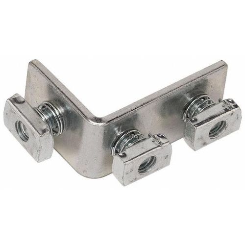 Main product image of 3 Hole 2.25" H X 3.5" L X 1.62" 90° Pre-Assembled Corner Angle, Electro Plated (Steel)