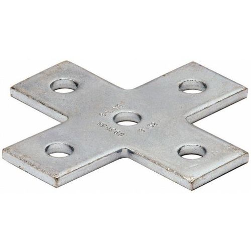 Main product image of 5 Hole 5.37" H X 5.37" L X 1.62" W Flat Cross Fitting, Zinc Plated (Steel)
