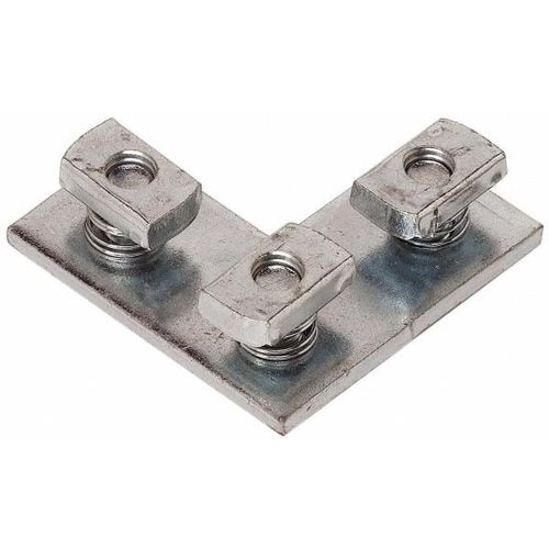 Main product image of 3 Hole 3.5" H X 3.5" L X 1.62" W Pre-Assembled Flat Corner Fitting, Zinc Plated (Steel)