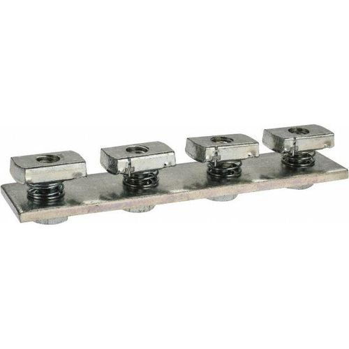 Main product image of 4 Hole 1.62" H X 7.25" L X 1.62" Pre-Assembled Flat Splice Plate, Zinc Plated (Steel)