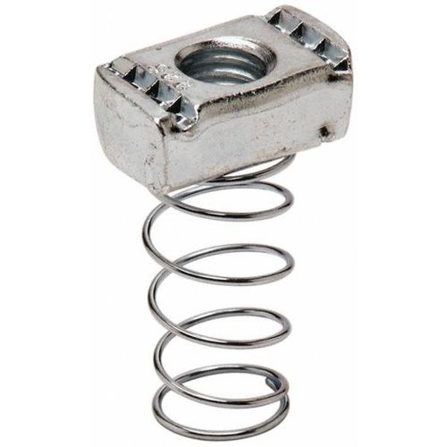 Main product image of 3/8" Electro-Galvanized Strut Nut (Regular Spring)