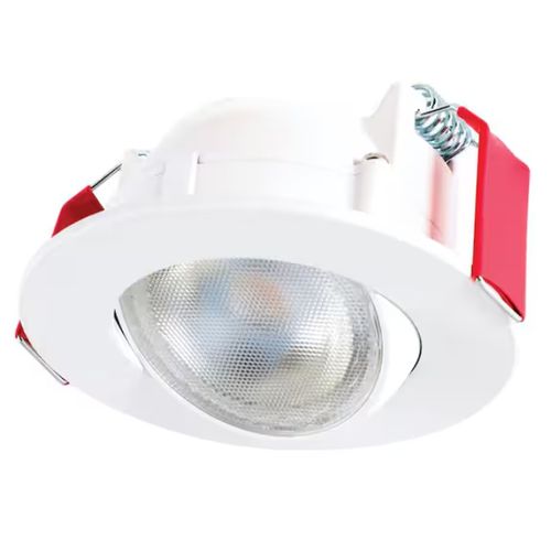 Main product image of 3" HLA3 Round Adjustable Canless LED Directional Downlight, 500 Lumens, 3000K, 90 CRI (Matte White), HLA305FL9301EMWR