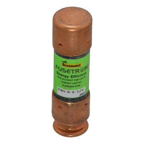 Main product image of Cartridge Time Delay Fuse, RK5, 6.25 A, 50.8 mm Overall Length, 14.3 mm Diameter 20 kA at DC & 200 (RMS)