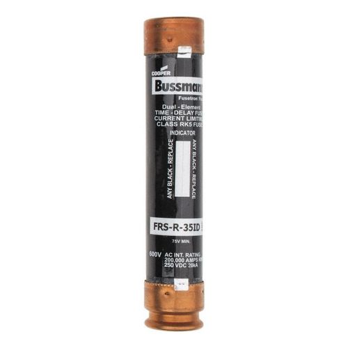 Main product image of Cartridge Time Delay Fuse, RK5, 35 A, 5-1/2" Overall Length, 1.06" Diameter 20 kA at DC & 200 (RMS)