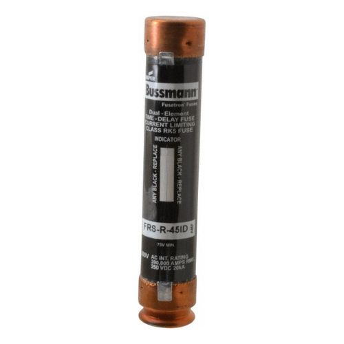 Main product image of Cartridge Time Delay Fuse, RK5, 45 A, 5-1/2" Overall Length, 1.06" Diameter 20 kA at DC & 200 (RMS)