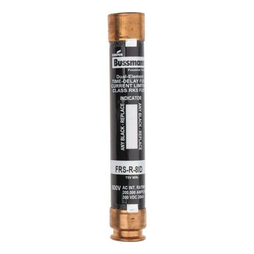 Main product image of Cartridge Time Delay Fuse, RK5, 8 A, 5" Overall Length, 0.81" Diameter 20 kA at DC & 200 (RMS)