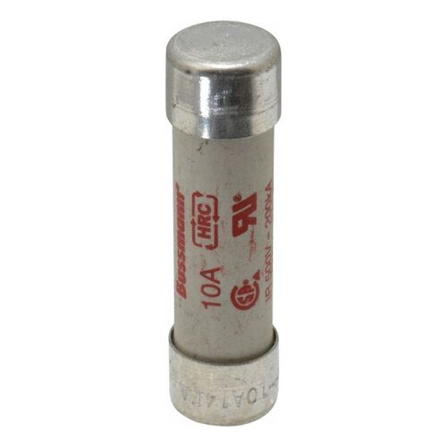 Main product image of Cartridge Fast-Acting Fuse, 10 A, 50.8 mm Overall Length, 14.3 mm Diameter 500V, 200 (RMS) & 50 kA at DC