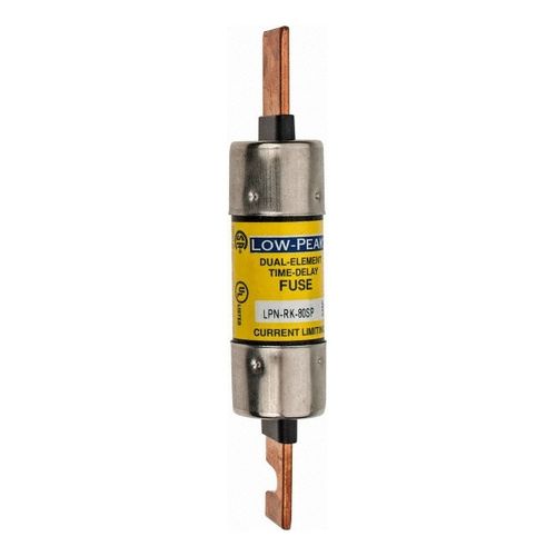 Main product image of Cartridge Time Delay Fuse, RK1, 80 A, 5-7/8" Overall Length 100 kA at DC & 300 kA at AC (RMS)