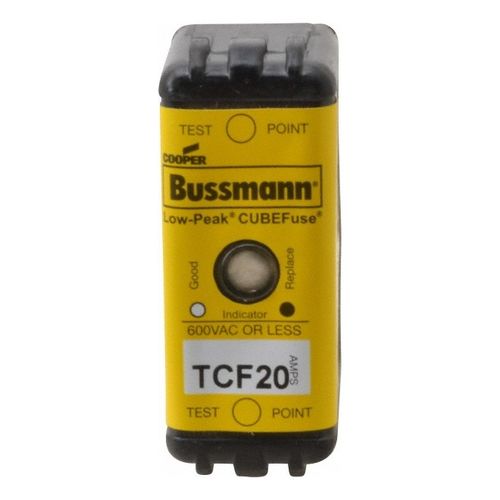 Main product image of Blade Time Delay Fuse, CF, 20 A, 1-7/8" Overall Length 100 kA at DC, 200 (CSA RMS) & 300 (UL RMS), Glass Filled PES