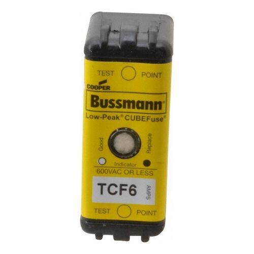 Main product image of Blade Time Delay Fuse, CF, 6 A, 2-7/64" Overall Length 100 kA at DC, 200 (CSA RMS) & 300 (UL RMS), Glass Filled PES
