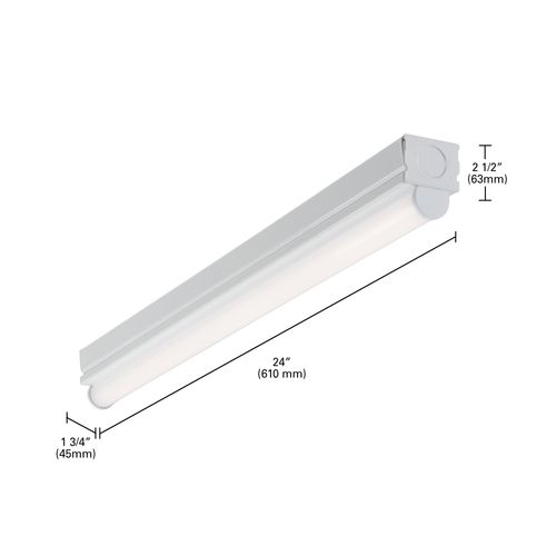 Main product image of Metalux ST 2' LED 1-Lamp Strip, Non-Dimmable, 1150 Lumens, 4000K, 10W