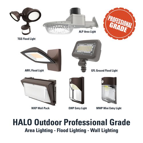 Main product image of HALO Entry Wall Pack, Dusk-to-Dawn, Selectable CCT, 3000/4000/5000K, 12W (Bronze)