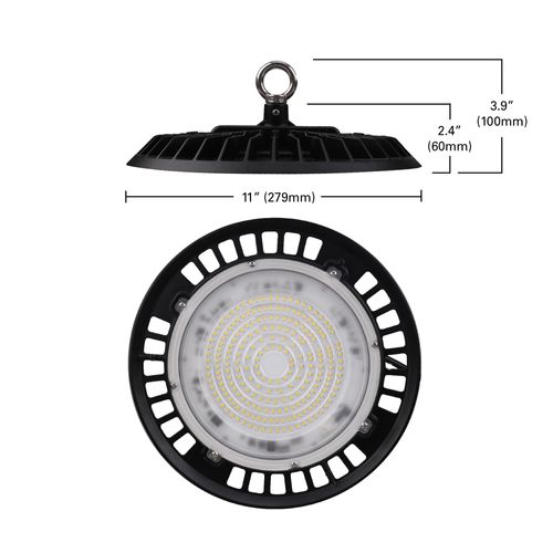 Main product image of Metalux Linear High Bay with Cord and Plug, 5000K CCT, 150W (Black)