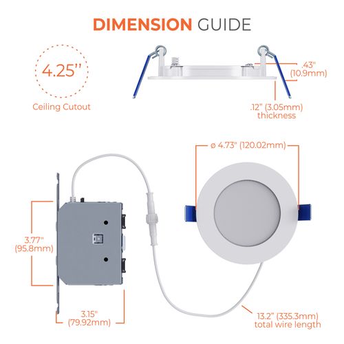Main product image of HALO 4" HLB Round Slim Canless LED Downlight, Selectable 5CCT, 2700/3000/3500/4000/5000K, 10.65W (Matte White)