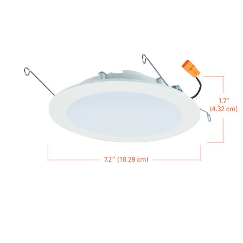 Main product image of HALO 6" HLBT Round Slim LED Trim, Selectable 5CCT, 2700/3000/3500/4000/5000K, 9.7W (Matte White)