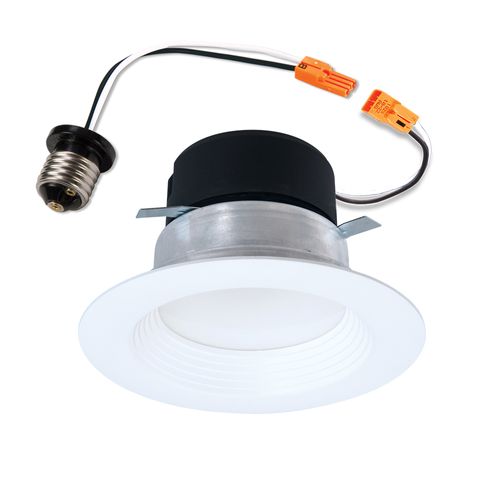 Main product image of HALO 4" LT4 Round Recessed Baffle LED Trim, Selectable 5CCT, 2700/3000/3500/4000/5000K, 8W (Matte White)