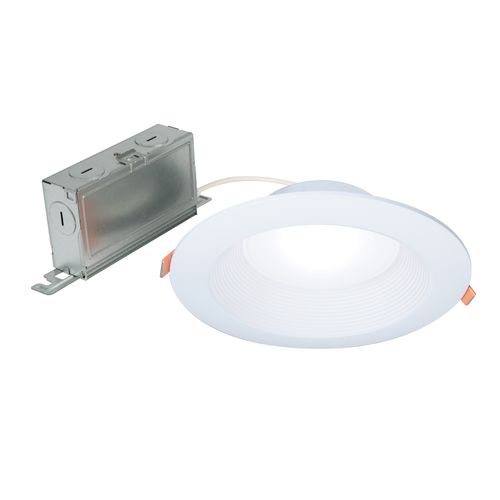 Main product image of HALO 6" Round LT Canless LED Downlight, Selectable 5CCT, 2700/3000/3500/4000/5000K, 9.3W (Black Trim)