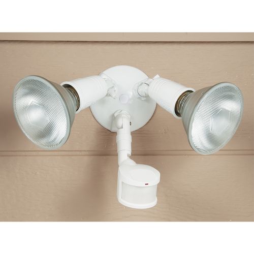 Main product image of HALO Twin-Head Flood for PAR38 with Motion (White)