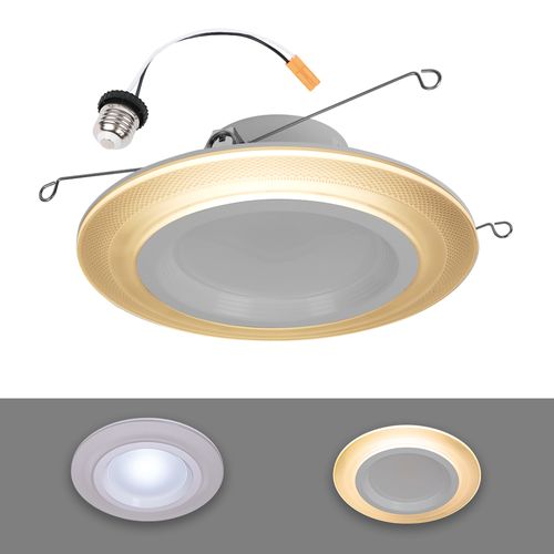 Main product image of HALO 5/6" RL Round LED Trim with Night Light & Dim-to-Warm, Selectable 5CCT, 2700/3000/3500/4000/5000K, 10.75W