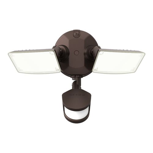 Main product image of HALO Twin-Head Square Floodlight with Motion Sensor, 20.9W (Bronze)