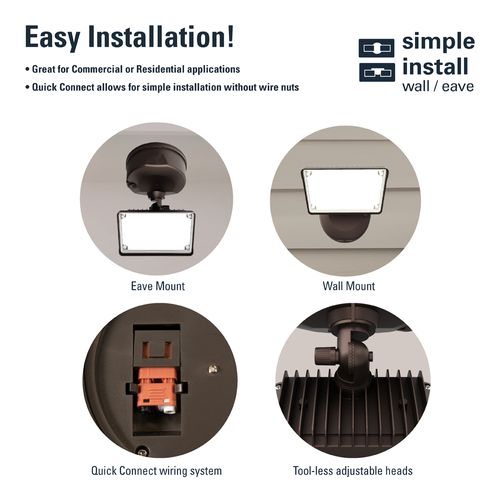Main product image of HALO Single-Head Square Floodlight with Motion Sensor, 26.7W (White)