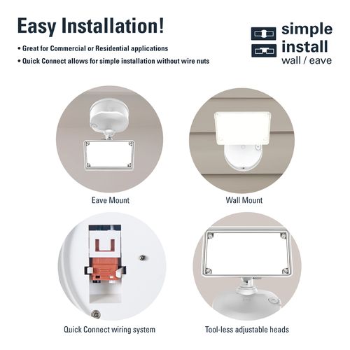 Main product image of HALO Single-Head Square Floodlight, 26.7W (White)