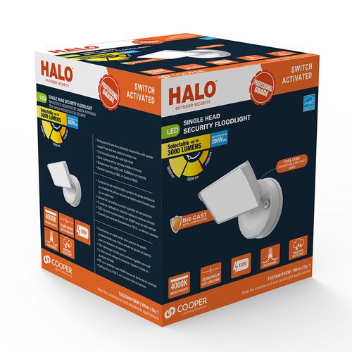 Main product image of HALO Single-Head Square Floodlight, 26.7W (White)