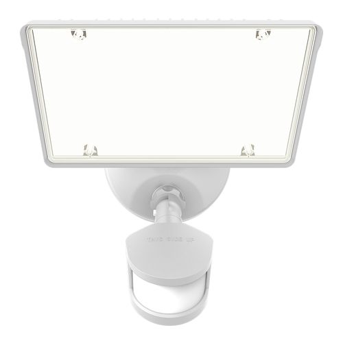 Main product image of HALO Twin-Head Round Floodlight with Dusk-to-Dawn, 50W (White)