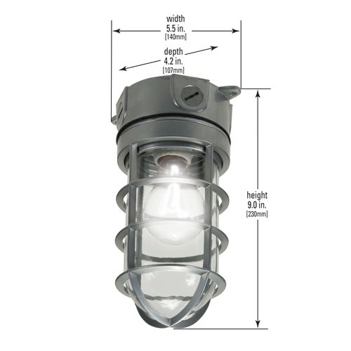 Main product image of HALO VT100G Incandescent Vapor-Tight, 100W (Gray)