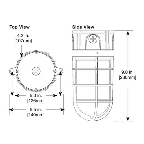 Main product image of HALO VT100G Incandescent Vapor-Tight, 100W (Gray)