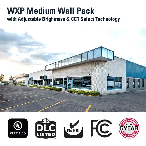 Main product image of HALO Outdoor Wall Pack Medium, Dusk-to-Dawn,11700 Lumens, Selectable CCT 3000/4000/5000K, 90W
