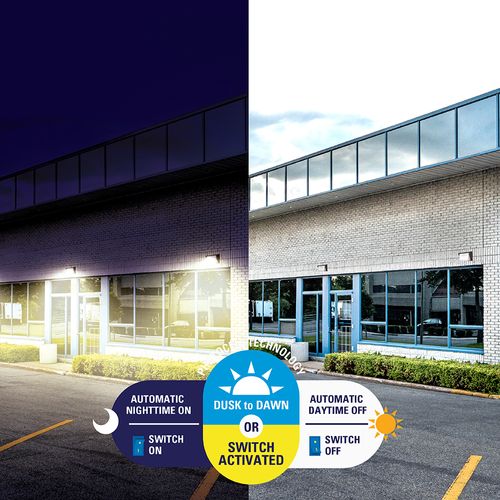 Main product image of HALO Outdoor Wall Pack Medium, Dusk-to-Dawn, 7800 Lumens, Selectable CCT 3000/4000/5000K, 60W