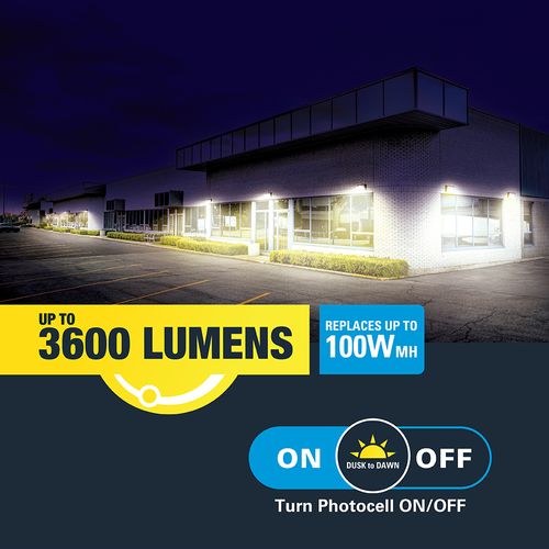 Main product image of HALO Outdoor Wall Pack Small, Dusk-to-Dawn, 4000 Lumens, 4000K, 30W