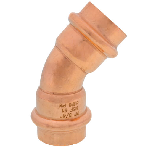 3/4" Press Copper 45-Degree Elbow