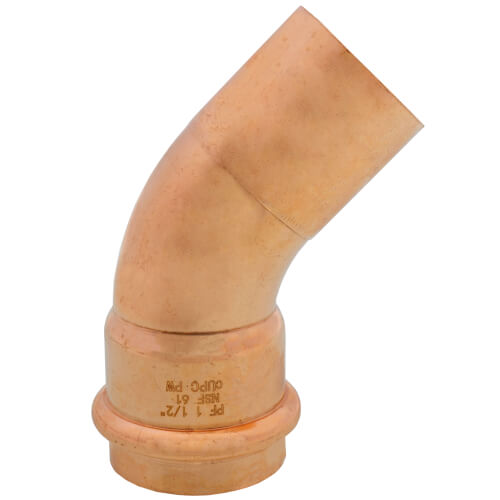 Main product image of 1-1/2" FTG x Press Copper 45-Degree Street Elbow