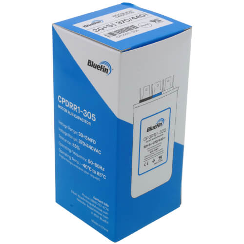 30/5 MFD Round Dual Motor Run Capacitor (440/370V)